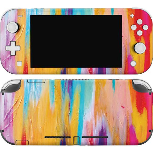 Etta Vee Multicolor Brush Stroke Nintendo Switch Lite Skin